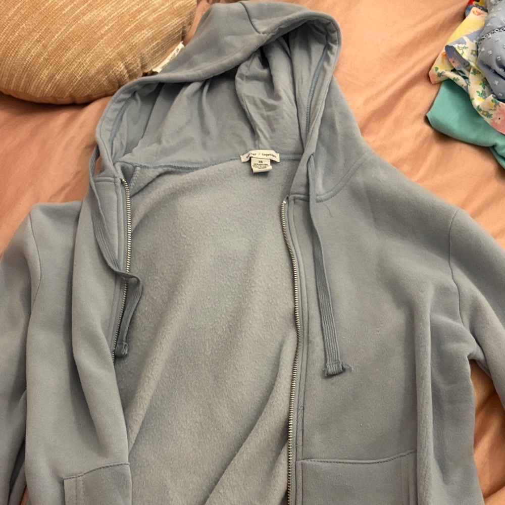 Better Together Steel Blue Hoodie Jacket